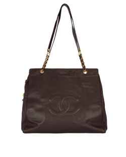 Chanel Vintage XL Shoulder Bag, Leather, Brown, 3827183, 1994/96, 3*